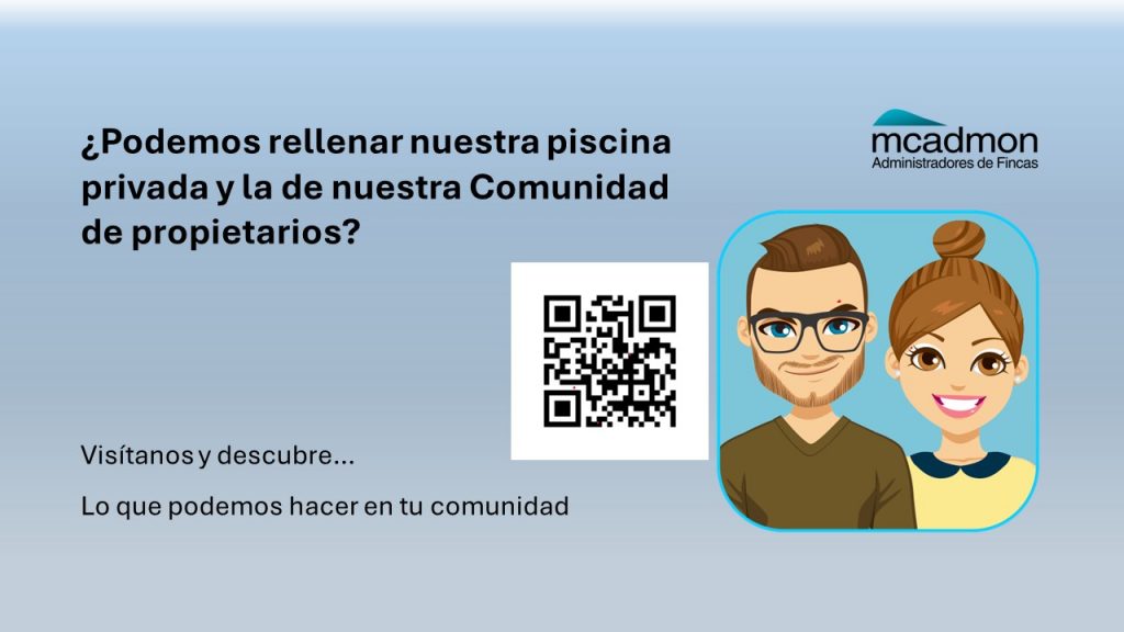 Novedad sobre el rellenado de las Piscinas Privadas y de Comunidades de Vecinos