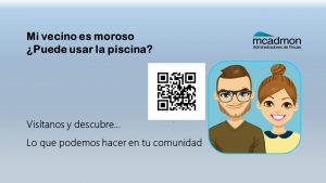 Cumidad de vecinos, los morosos pueden utilizar la piscina